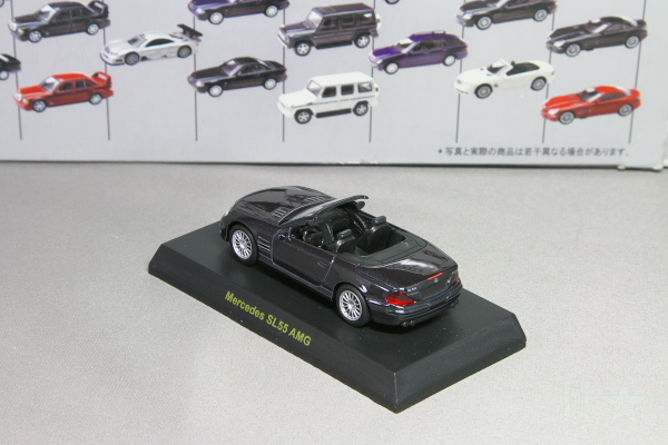 京商 1/64 メルセデス・ベンツ SL 55 AMG ブラック メルセデス・ベンツ ミニカーコレクション1 Kyosho 1/64 Mercedes Benz SL 55 AMG black