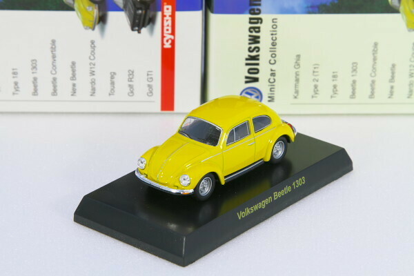 京商 1/64 フォルクスワーゲン ビートル 1303 イエロー ※箱なし フォルクスワーゲンミニカーコレクション1 Volkswagen Beetle 1303 Yellow