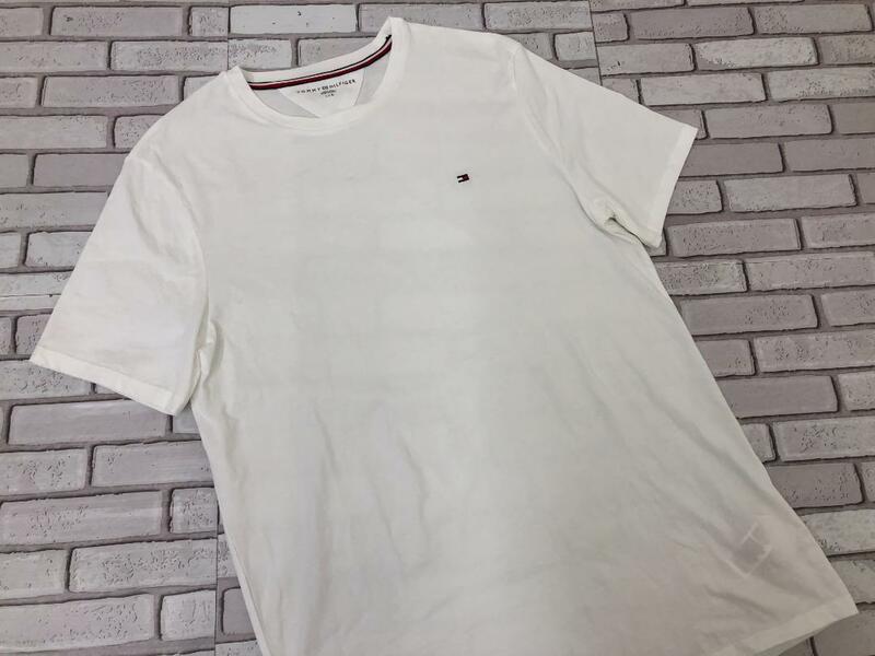 01）TOMMY HILFIGER トミーヒルフィガー メンズ 半袖Tシャツ Ｌサイズ