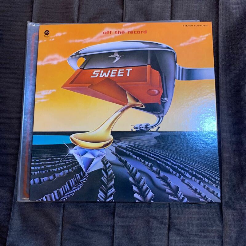 ２０１５　レコード●ＬＰ　●　Sweet / Off The Record ECS-80823 スイート / 明日なき青春