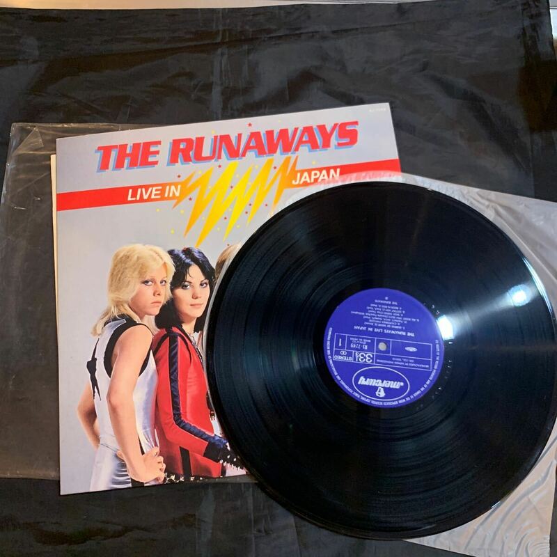 レコード　ロック パンク LP ●ランナウェイズ Runaways● Live In Japan 1977年 国内盤 RJ-7249 ● ニューウェイブ アナログ Joan Jett