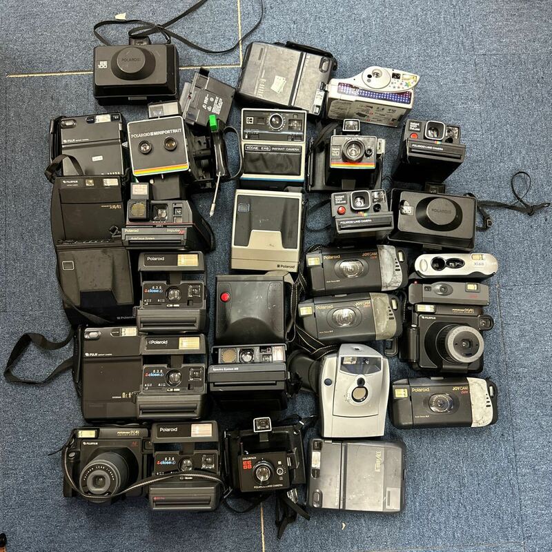 【A22】計30個　ポラロイドカメラ　まとめ売り　チェキ　Polaroid FUJIFILM Kodak など　ジャンク品