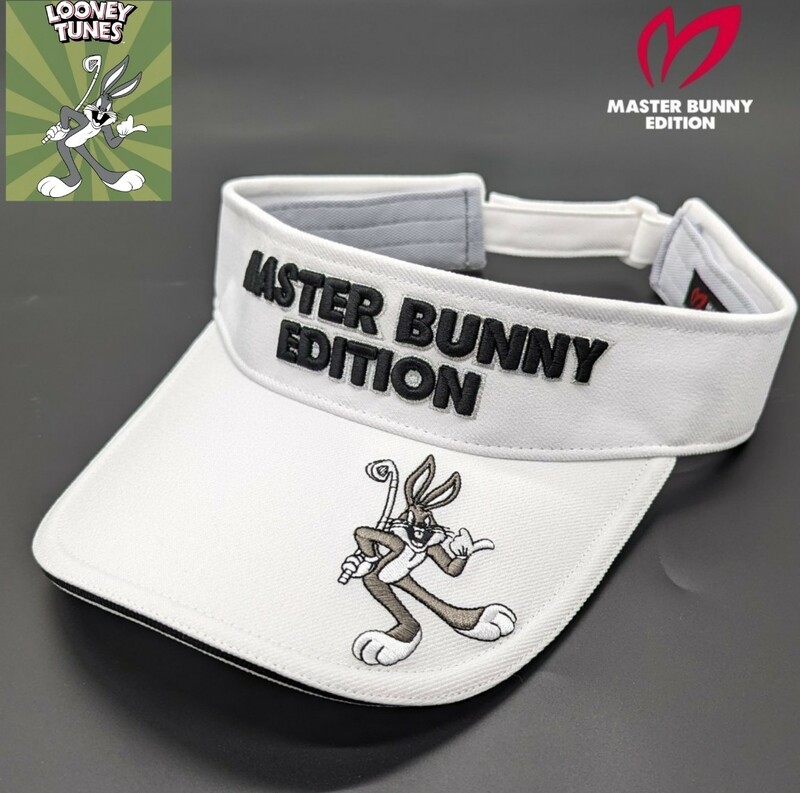 ★新品正規品 PEARLYGATES/ マスターバニー【Bugs Bunny×MASTER BUNNY EDITION】 ツイルバイザー (UNISEX)　完売品