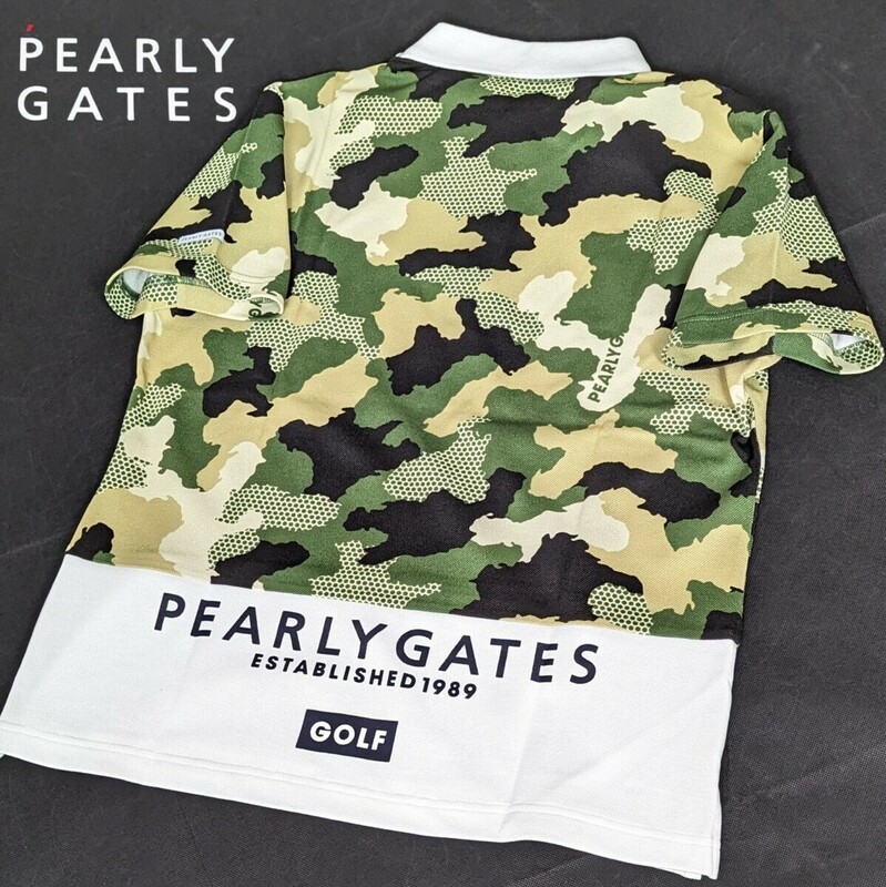 ★新品正規品 PEARLYGATES/パーリーゲイツ ベアカノコ 半袖ポロシャツ size5(L)　抜群の吸収速乾性、通気性、ストレッチ性