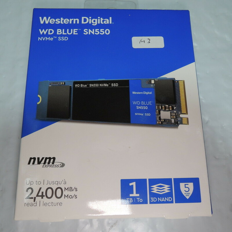 WD Blue SN550 1TB NVMe WDS100T2B0C M2 SSD ＃M3
