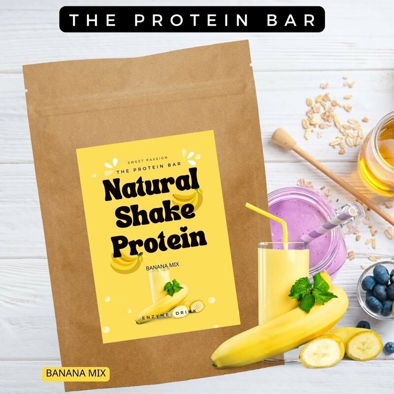 ＼目玉価格 お試し／[バナナミックス味]THE PROTEIN BAR プロテインバー 乳酸菌 ＆ 酵素配合 ナチュラルシェイクプロテイン 200g 約15杯～