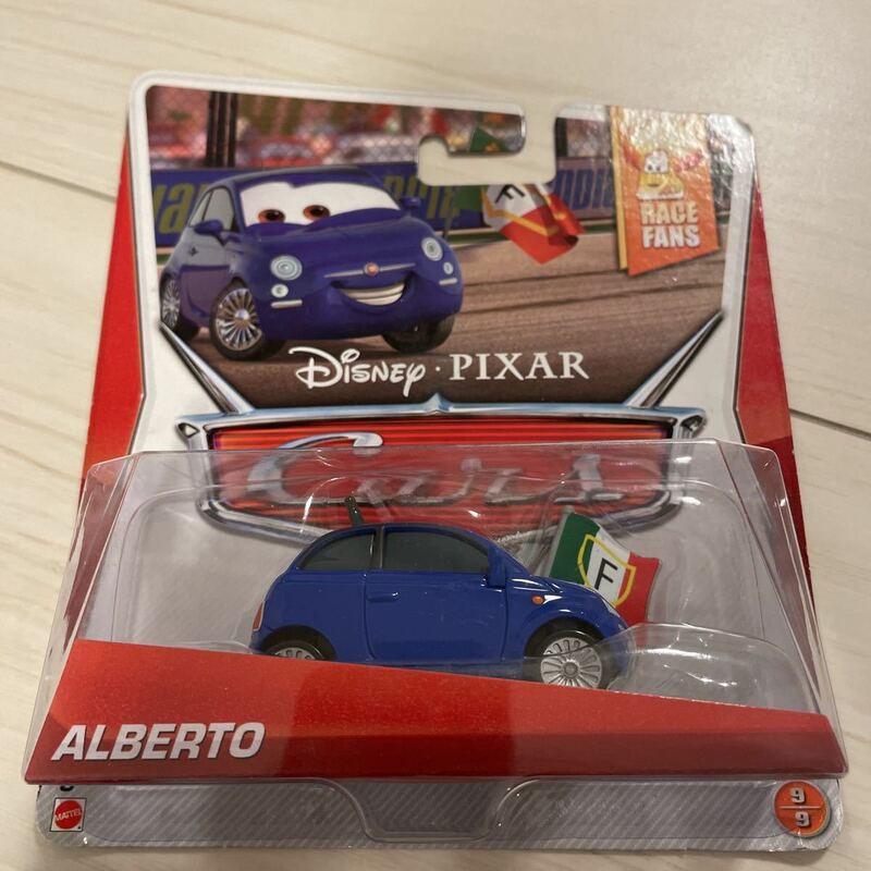 マテル カーズ ALBERTO ミニカー ピクサー ディズニー アルベルト キャラクターカー MATTEL CARS フィアット