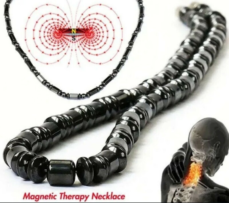ヘマタイト強力磁気ネックレス:ヘルスケア、プレゼントに如何ですか！長さ46cm材質:ヘマタイト消化器系、磁気ネックレス
