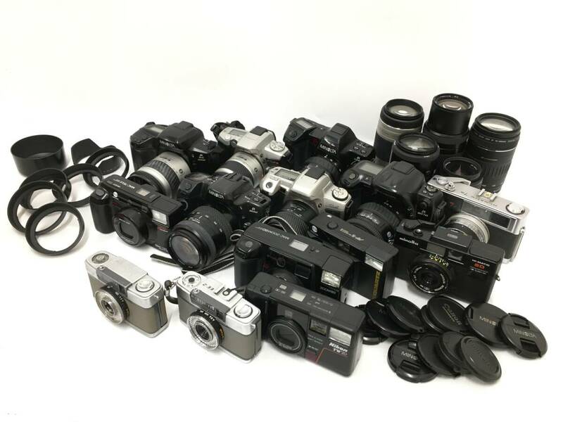 ☆ カメラジャンクまとめ 1 ☆ OLYMPUS PEN-EE + EE-2 + Nikon TW2D 他 オリンパス ニコン コンパクトフィルムカメラ