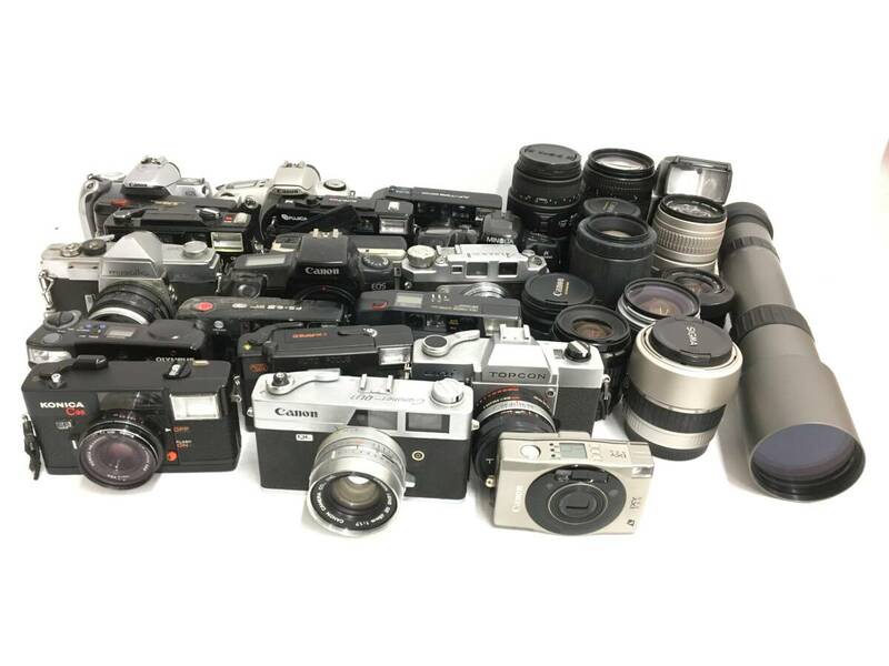 ☆ カメラジャンクまとめ 2 ☆ Canon IXY + Canonet QL17 + KONICA C35 + 他 キャノン コニカ
