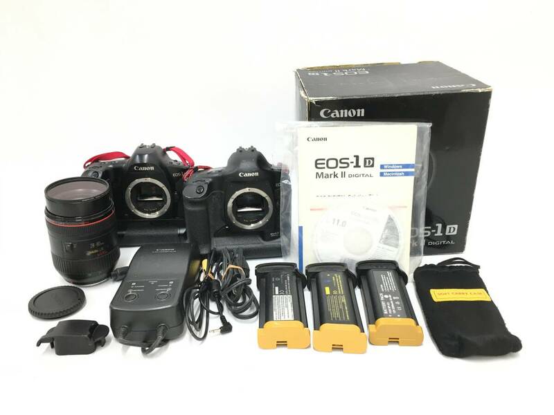 ★ Canon EOS-1 N + EOS-1 D Mark II + CANON ZOOM LENS EF 28-80mm 1:2.8-4 L ULTRASONIC ★ キャノン 一眼レフカメラ