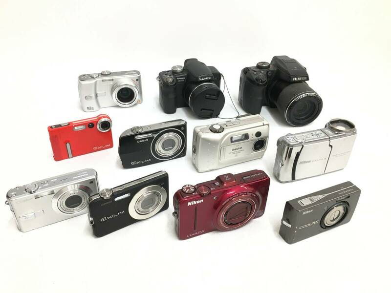 ☆ デジタルカメラ まとめ 2 ☆ FUJIFILM FINEPIX + Nikon COOLPIX ×3 + SANYO DSC-SX150 他6台 富士フィルム ニコン パナソニック