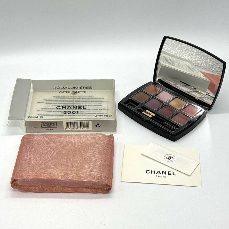 CHANEL シャネル AQUALUMIERES WATER PALETTE 2001 8g アクアルミエール メイクアップカラー