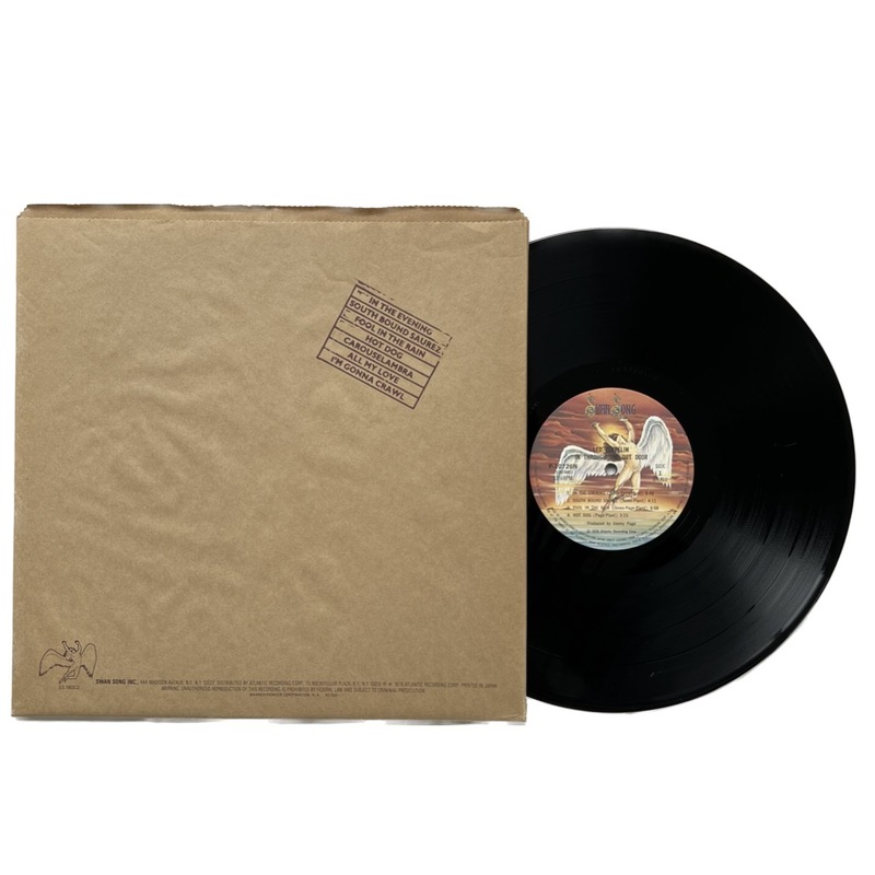 国内盤 LP レコード Led Zeppelin レッド・ツェッペリン IN THROUGH THE OUT DOOR インスルージアウトドア Swan Song P-10726N 1980年代品
