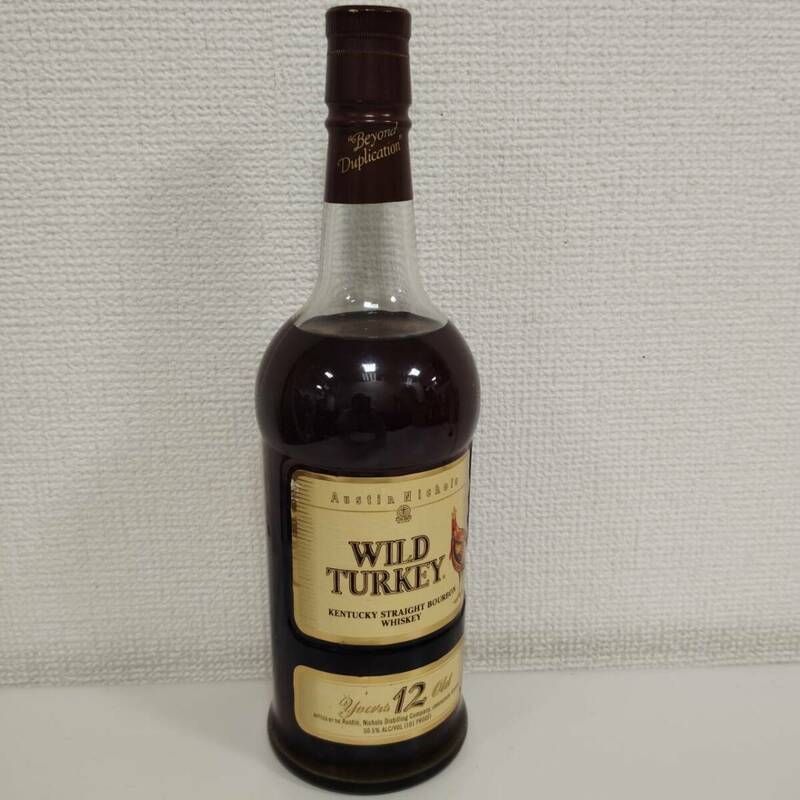 【F-0603.4-1】1円スタート WILD TURKEY ワイルドターキー 12年 バーボンウイスキー 750ml 50.5％ 未開栓 古酒 保管品