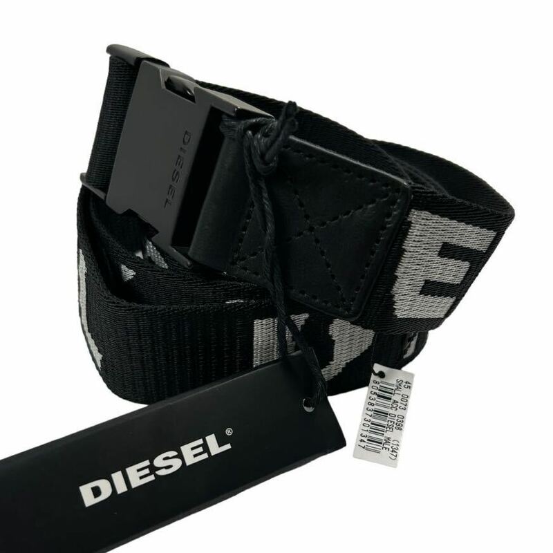 DIESEL ディーゼル　定価8,800tax 新品/未使用/正規品/訳ありアウトレット品　タクティカルベルト　ロゴ　メンズ　男性用　サイズ調節可能