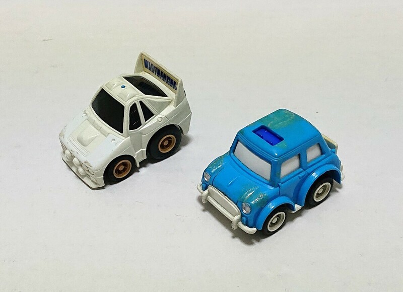 ☆ジャンク・日本製・当時物☆タカラ チョロQ Mini Cooper ミニクーパー No.A-6／LANCIA RALLY ランチャ ラリー No.A-55