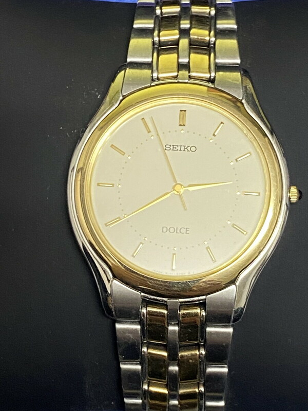 【４２３】SEIKO セイコー DOLCE ドルチェ 8J41-6030 クォーツ QZ シルバー メンズ 腕時計 中古品