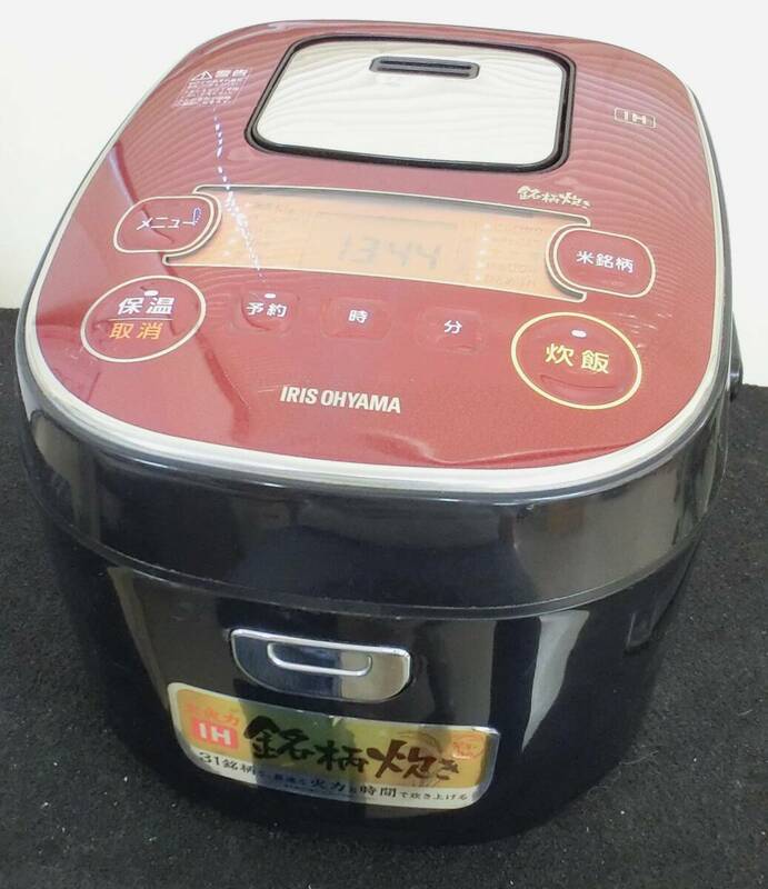 TS240605..　アイリスオーヤマ　KRC-IE50-B　IHジャー炊飯器　銘柄炊き　ブラック　2018年製　ジャンク品