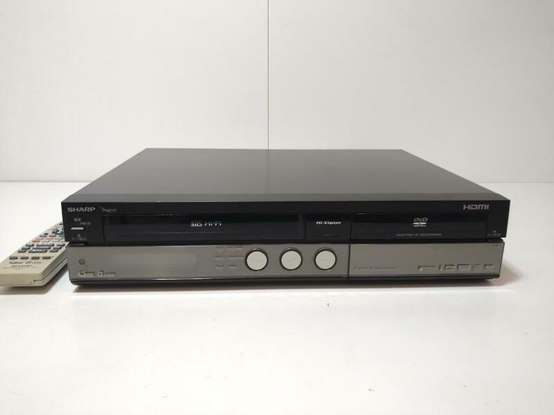 B100 SHARP HDD・DVD・ビデオ一体型デジタルハイビジョンレコーダー　DV-ARV22　通電のみ確認　動作未確認ジャンク扱い