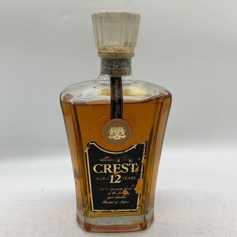 A-5-6■ SUNTORY WHISKY CREST 12年 サントリー クレスト AGED 12 YEARS ジャパニーズ ウイスキー 700ml 43％ 未開栓 現状品渡 古酒