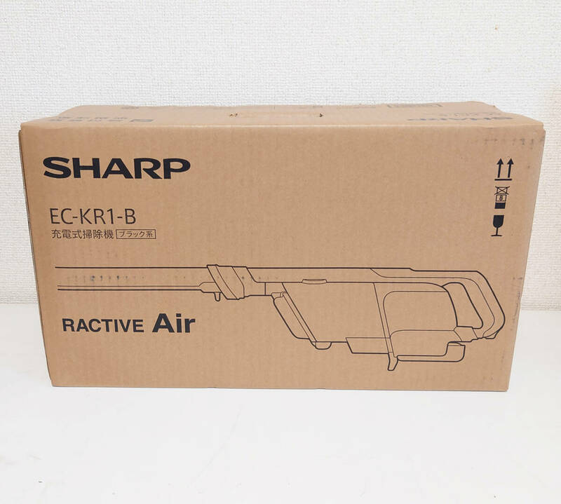 【新品未開封品】SHARP シャープ EC-KR1-B　掃除機 コードレススティッククリーナー RACTIVE Air 紙パック式 1.3kg ブラック