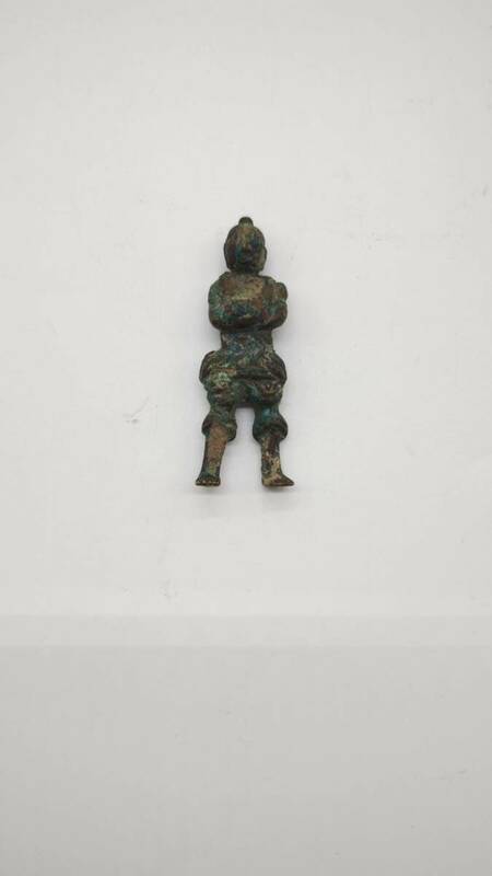 中国 古物 銅器 時代物 古銅 唐物 置物 青銅 銅物 人物模様 中国古美術