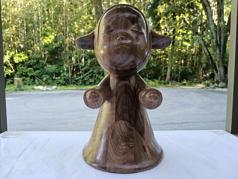 奈良美智 yoshitomo nara Little Pilgrim Night Walking WOOD 28CM