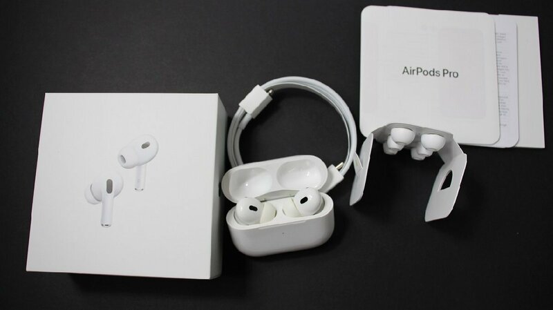 【5qP05127E】★動作品★アップル★ Apple★ AirPods Pro★第2世代★エアーポッズ プロ★ ワイヤレスイヤホン★MQD83J/A★現状品