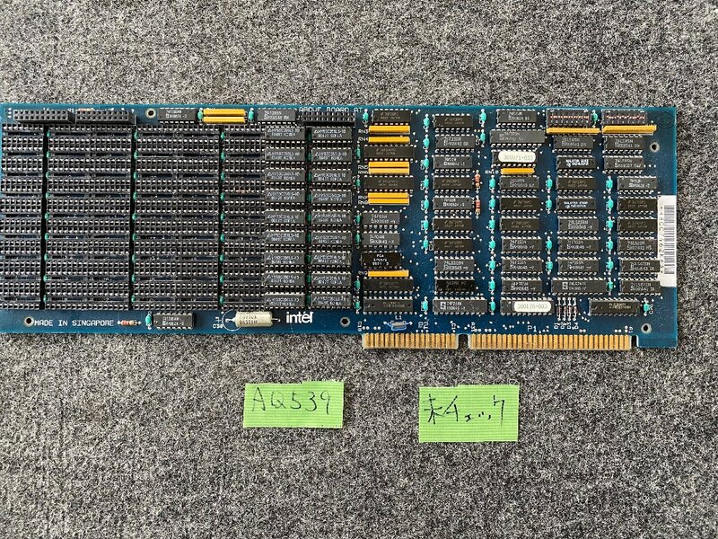 【送60サイズ】INTEL　300071-003　ABOVE BOARD AT ISAバス用メモリボード 切断基板 ※未チェック