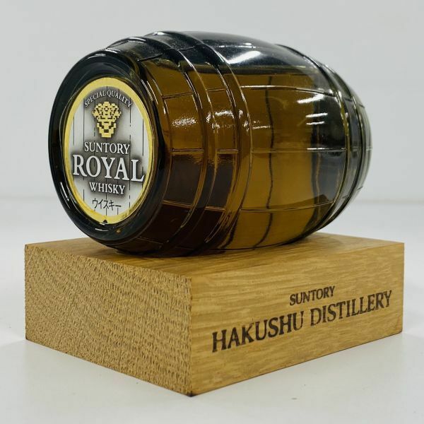 S054-Z12-112【未開栓】SUNTORY サントリー ROYAL ローヤル WHISKEY ウイスキー スペシャルクオリティ 150ml 43％ 樽型 ミニボトル