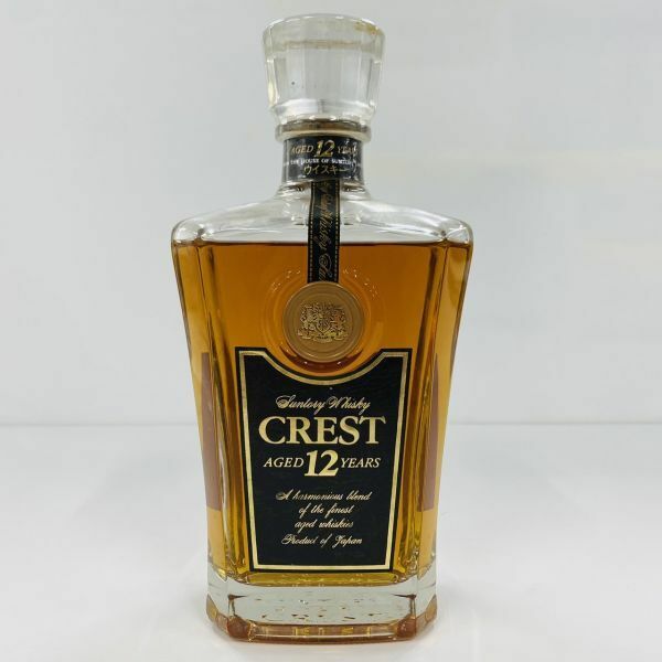 R028-Z14-364【未開栓】Suntory Whiskey サントリーウイスキー CREST クレスト 12年 700ml 43％ モルト グレーン お酒 アルコール 酒 ②