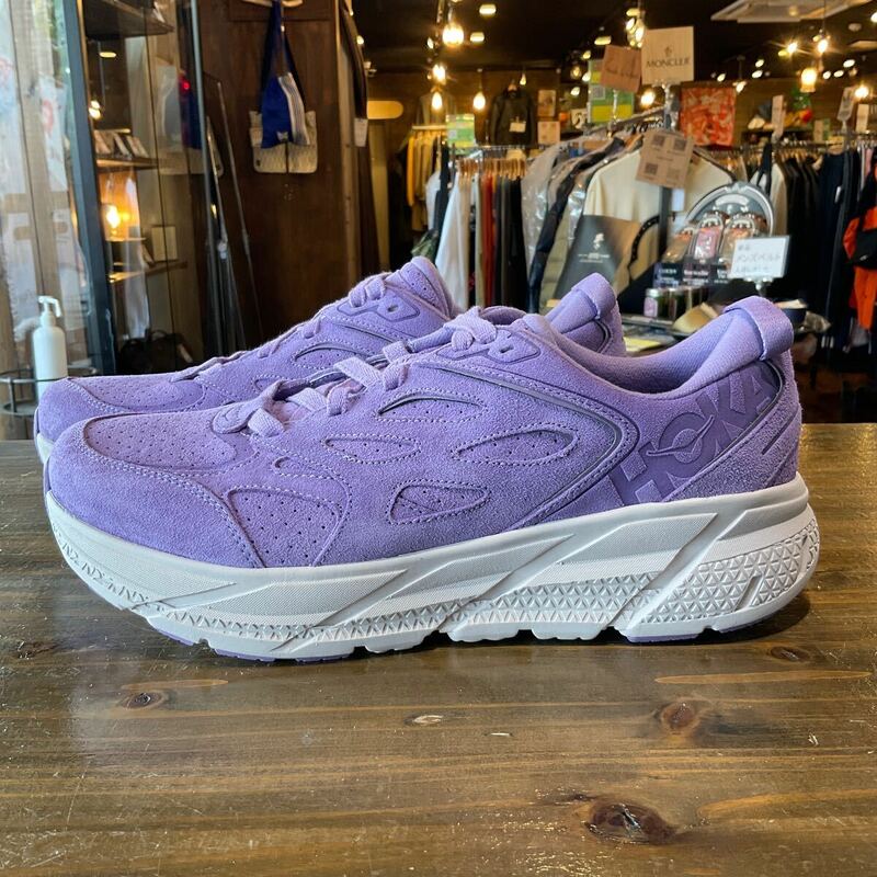 HOKA ONE ONE ホカオネオネ M CLIFTON SUEDE L クリフトン スウェード スニーカー パープル 1122571 size 29cm ほぼ未使用品 本体のみ