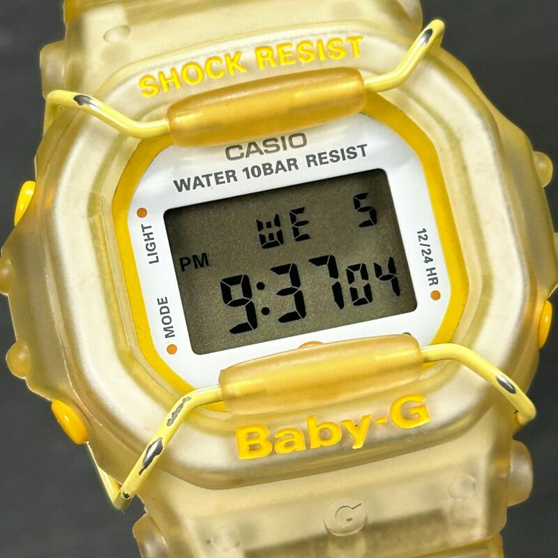 CASIO カシオ Baby-G ベビージー BG-360 腕時計 クオーツ デジタル 多機能 カレンダー スケルトン ホワイト 新品電池交換済み 動作確認済み