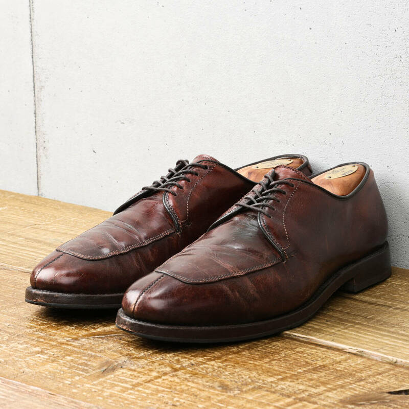 Allen Edmondsアレンエドモンズ◆Delrey Uチップシューズ◆ブラウン◆US8.5/26.5cm