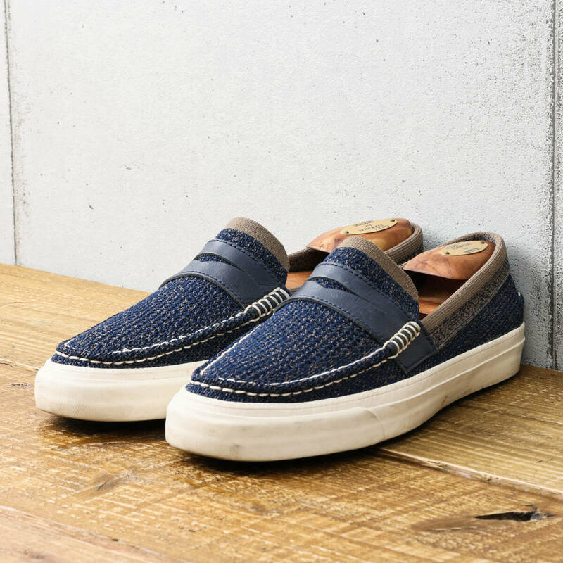 COLE HAANコールハーン◆メッシュ ローファー◆ネイビー◆US9/26.5cm