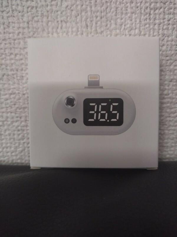 新品未使用品 ポータブル赤外線温度計 K8 ミニ非接触体温測定 家庭用電子温度測定 iPhone用