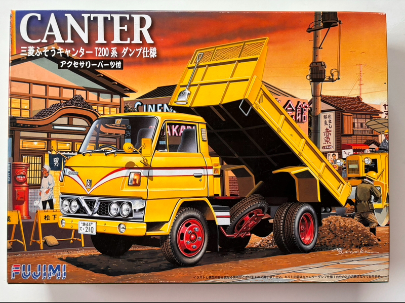 FUJIMI フジミ トラック3 1/32 トラック CANTER 三菱ふそうキャンター T200系 ダンプ仕様 アクセサリーパーツ付