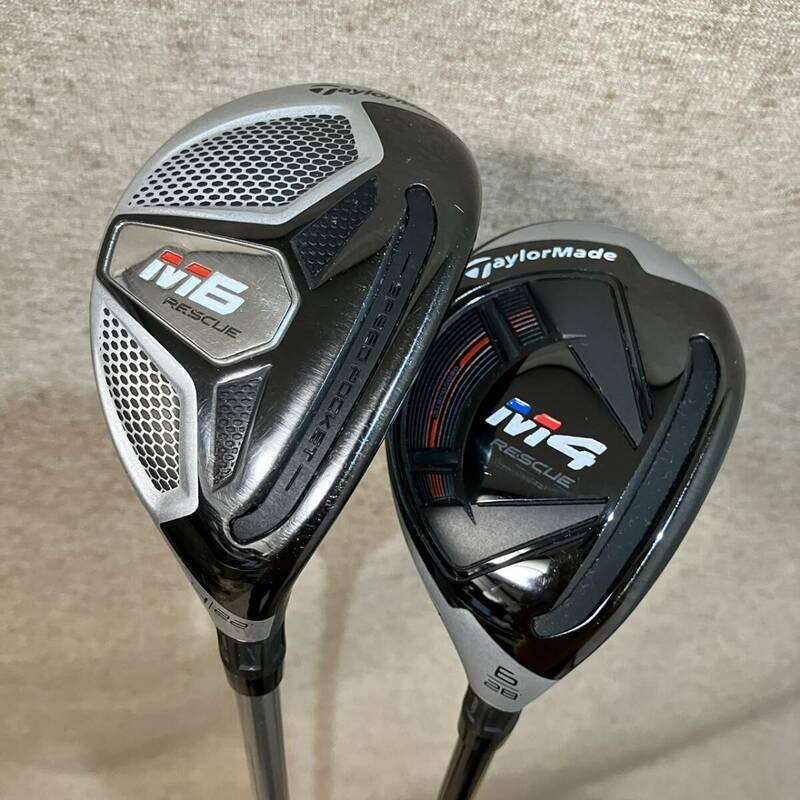 テーラーメイド　TaylorMade　ユーティリティ　2本セット　M6　4番　22度　M4　6番　28度　FUBUKI　TM6　Flex-R　