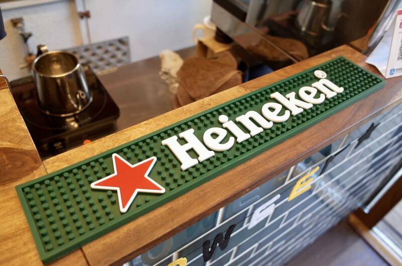新品 Heineken ハイネケン BAR MAT バーマット 店舗 ラバーマット お酒 カウンター インテリア アメリカ ビール