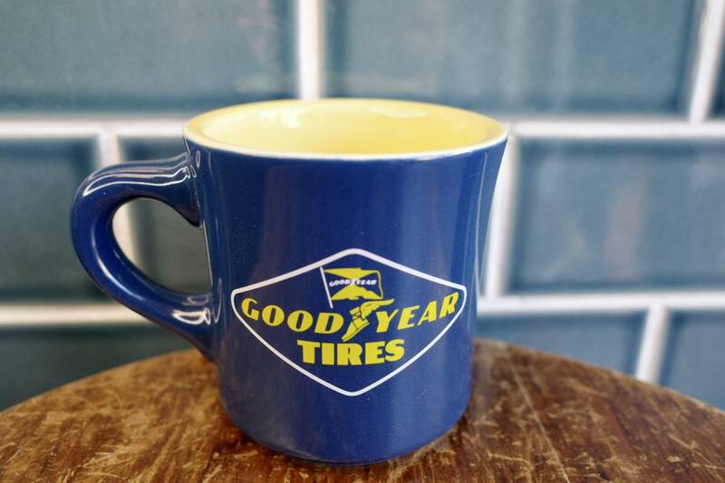 新品　GOODYEAR　グッドイヤー　陶器製　マグカップ　TIRES　コーヒーマグ　日本製　アメリカン　カフェ　