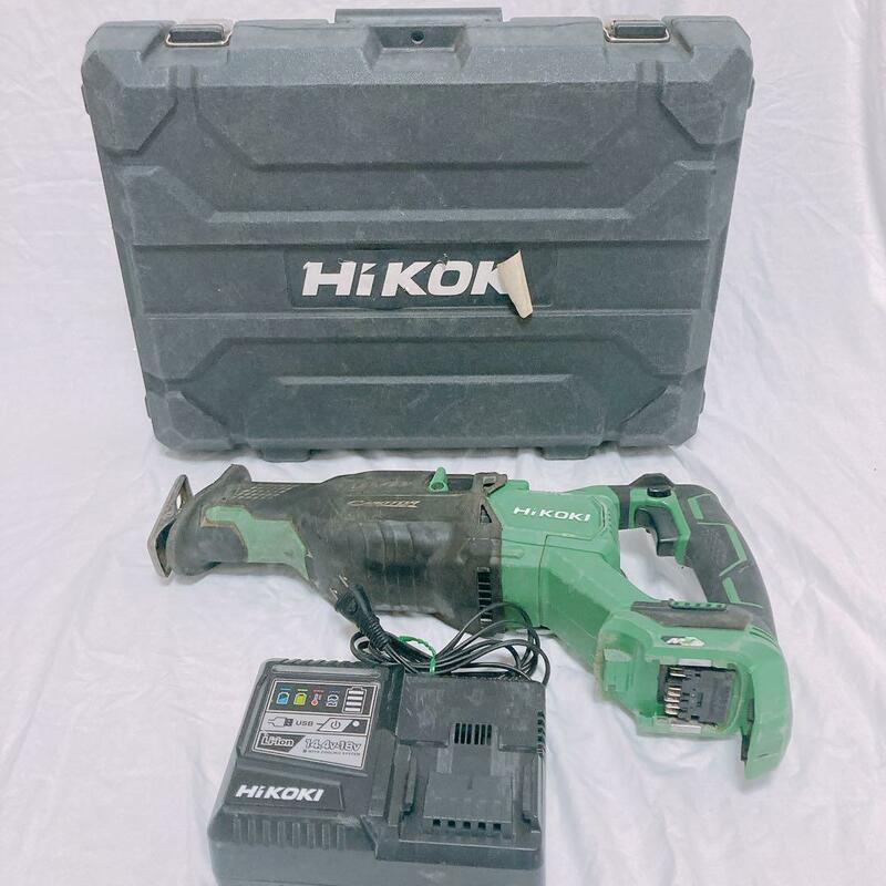 動作品　充電器付　HIKOKI CR36DA マルチボルトコードレスセーバソー