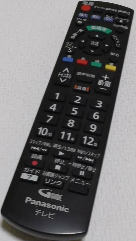 中古品 Panasonic N2QAYB001017 リモコン 現状品