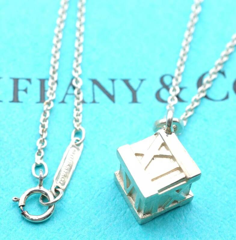 Tiffany & Co. ティファニー アトラス キューブ PERETTI ペレッティ ネックレス スターリングシルバー925 銀 7.2g 4102