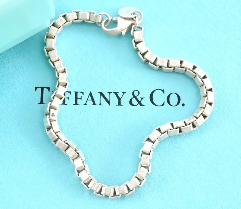 Tiffany & Co ティファニー ベネチアン ブレスレット スターリングシルバー925 銀 15.8g 箱付き 4457