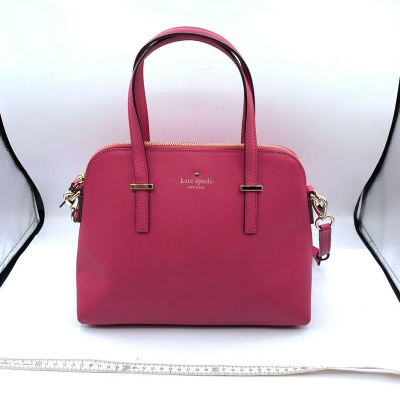 美品　kate spade new york ハンドバッグ/レザー/PNK