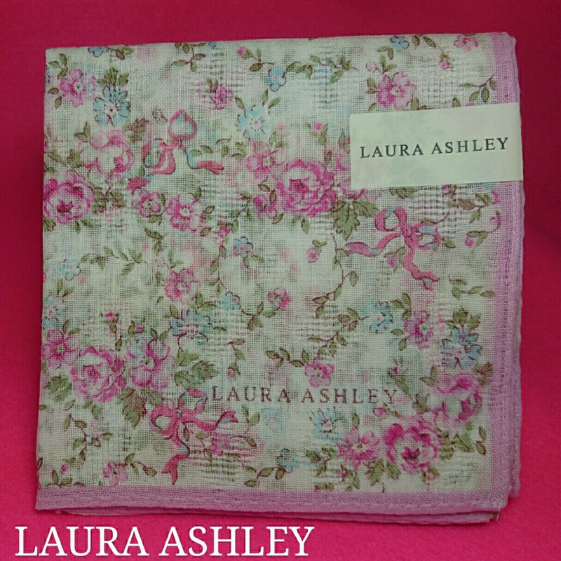 【未使用新品】　LAURA ASHLEY　ローラアシュレイ　ハンカチ　69　8325