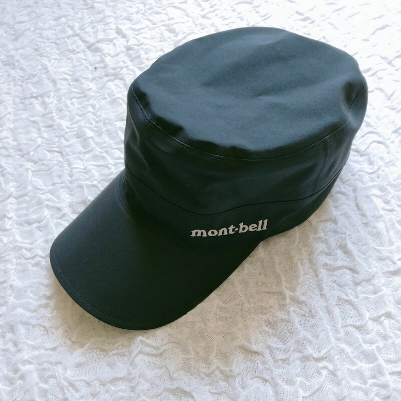 モンベル*mont bell*帽子*ゴアテックス*黒*ブラック*S-M*レインキャップ*メドーワークキャップ*1128629 BK*男女兼用*UVカット