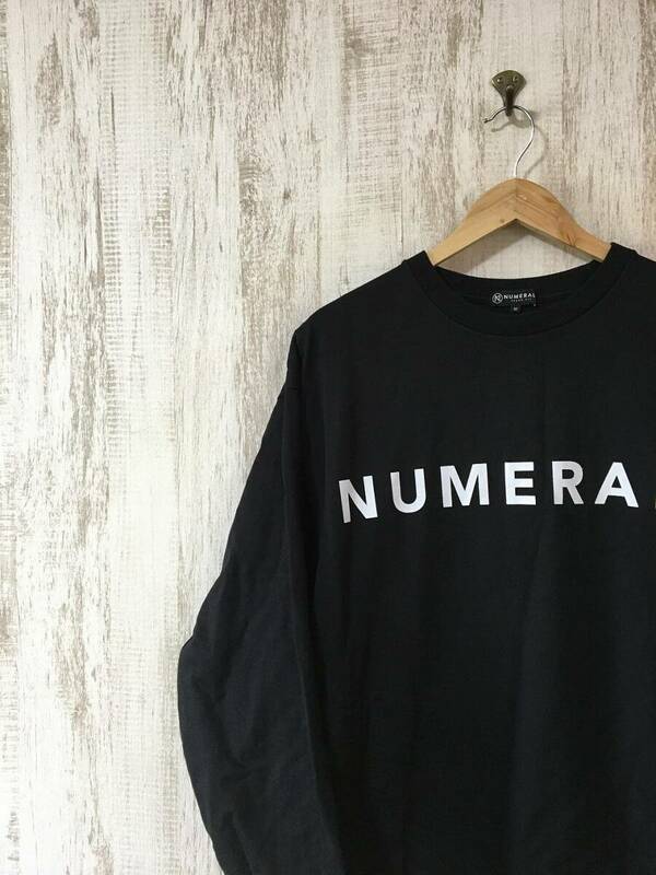 535☆【ロングTシャツ】NUMERALS ヌメラルズ 黒 M ロンT