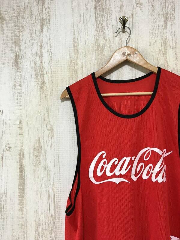 600☆【FIFA 2010 サッカー 南アフリカW杯 メッシュシャツ】Coca Cola コカコーラ 赤